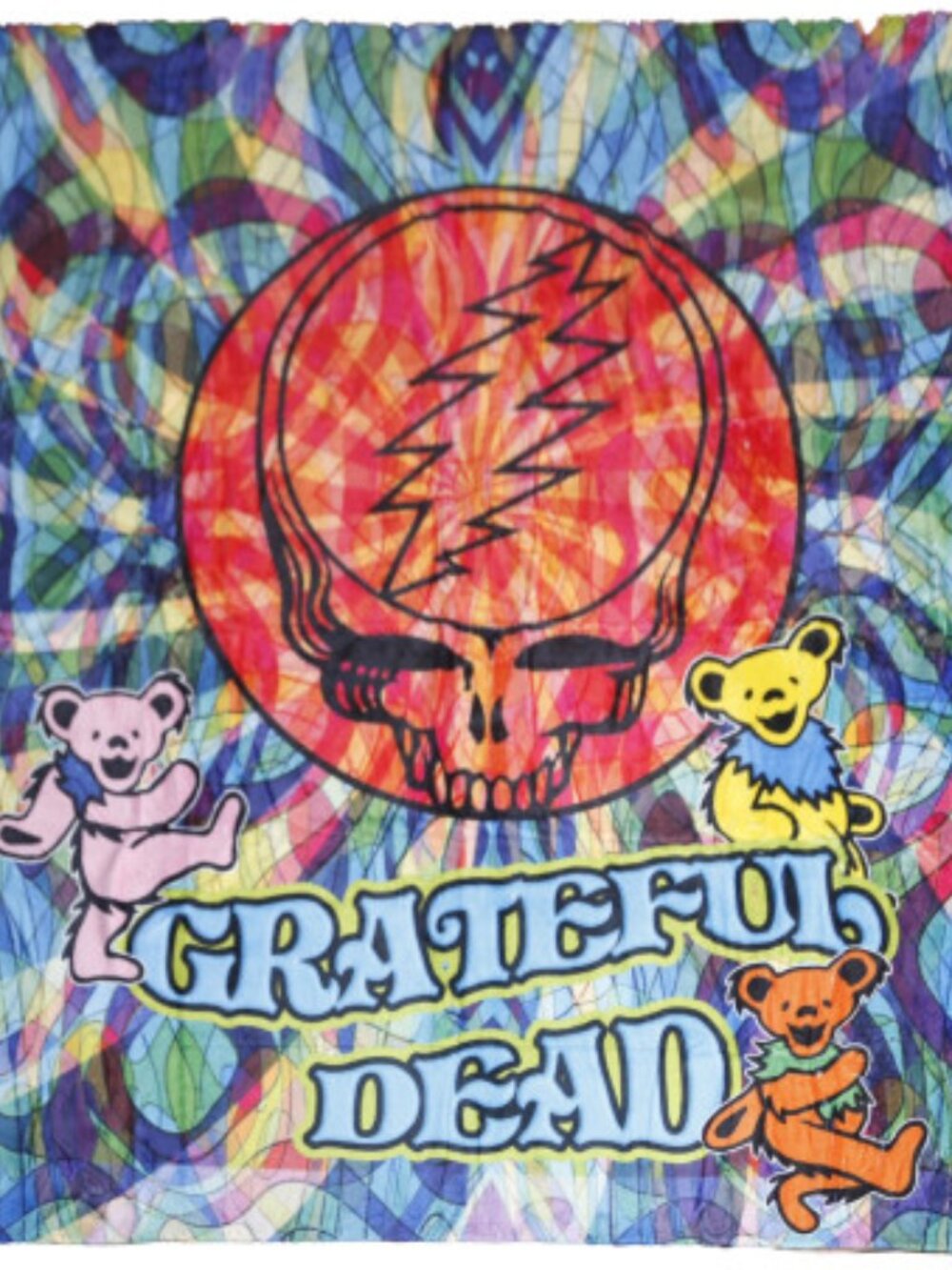 Grateful Dead SYF Swirls Blanket ~ 50" x 60" ~ Officially Licensed ~ Brand New!